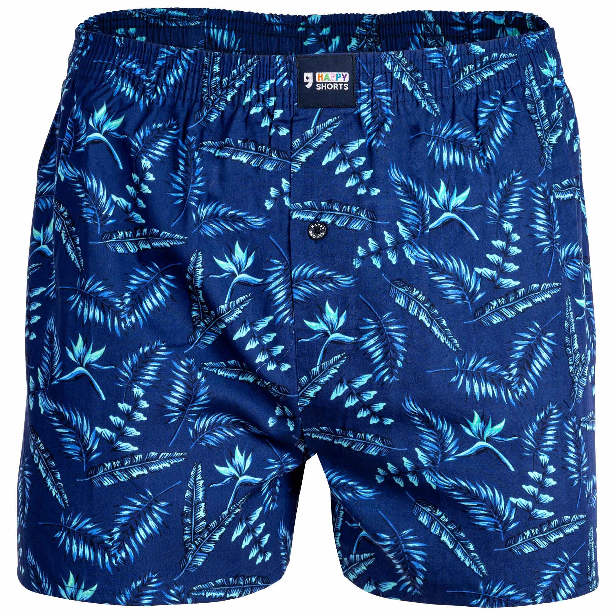 Happy Shorts Herren Webboxershorts - American Style, Baumwolle, gemustert
