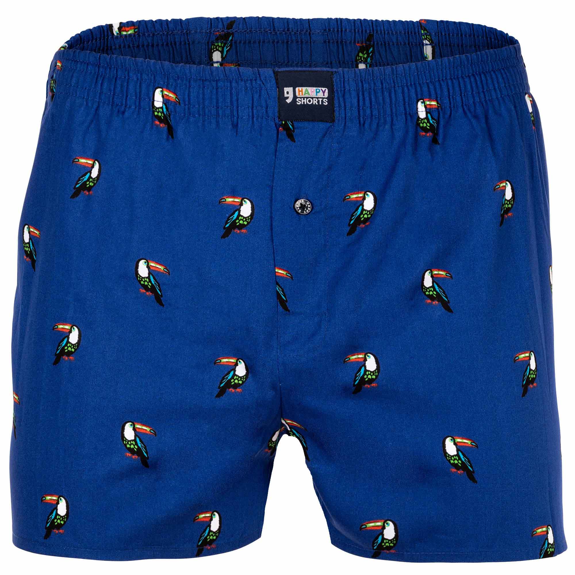 Happy Shorts Herren Webboxershorts - American Style, Baumwolle, gemustert