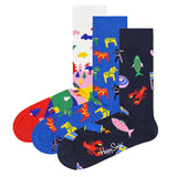 Happy Socks 3er Pack Unisex Socken - Geschenkbox, gemischte Farben