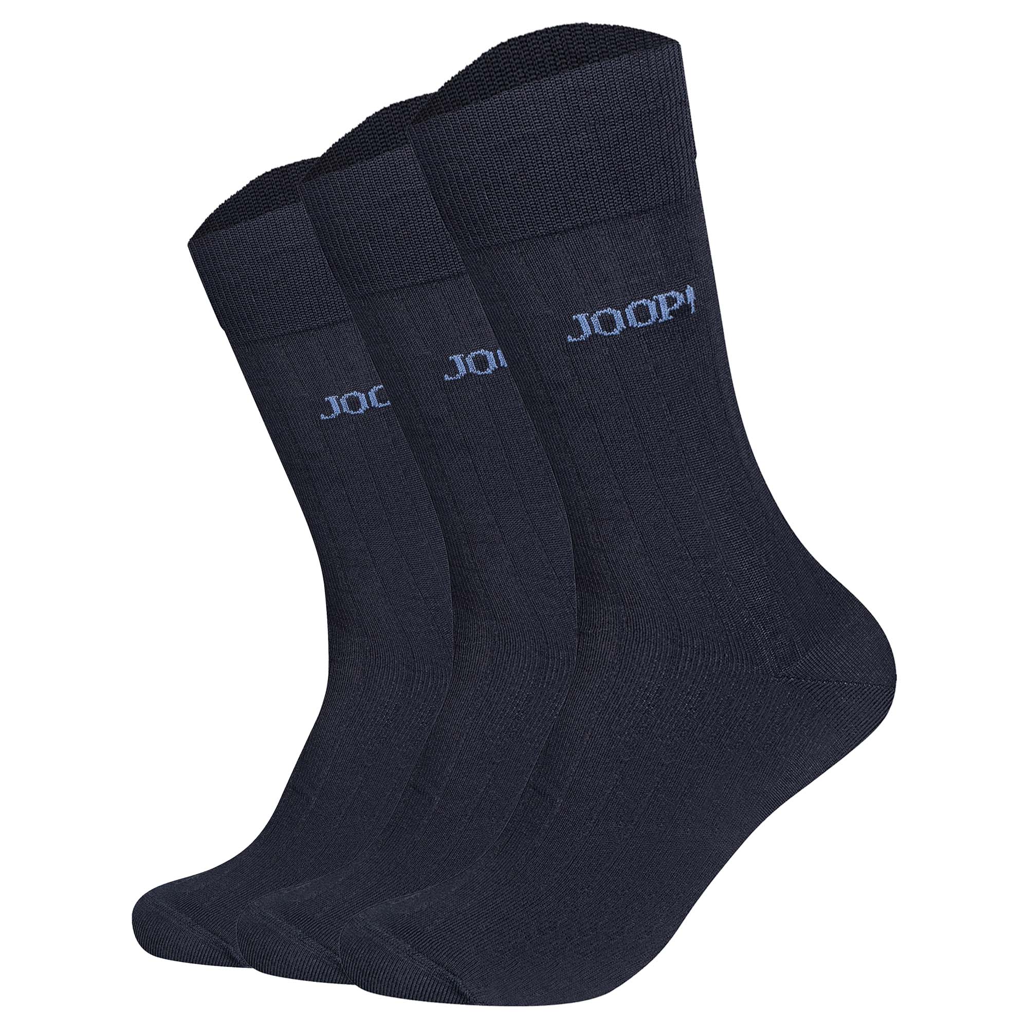 JOOP! Unisex socks, pack of 3 – Premium Essential Mercerised Socks, logo, plain colour