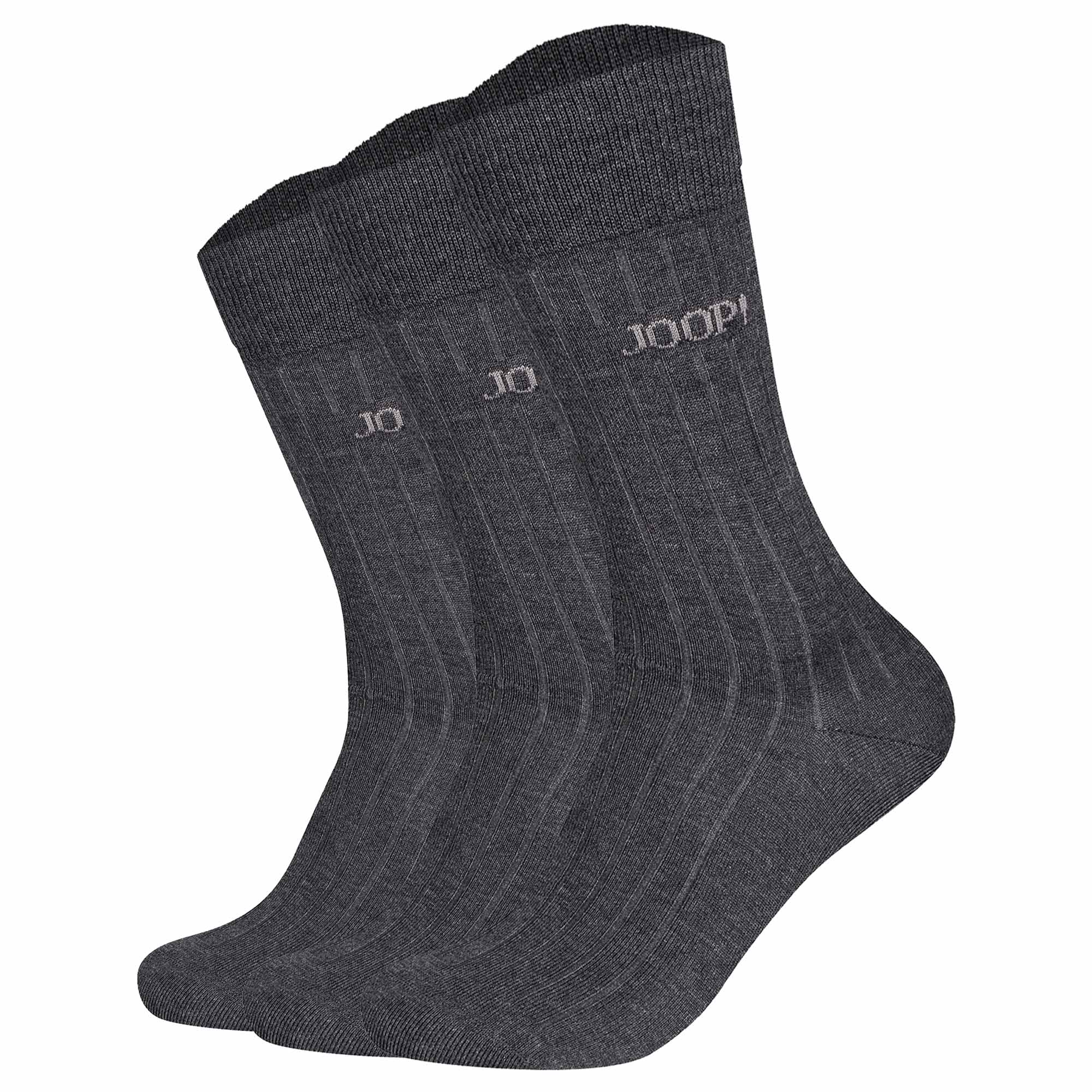 JOOP! Unisex Socken, 3er Pack - Premium Essential Mercerised Socks, Logo, einfarbig