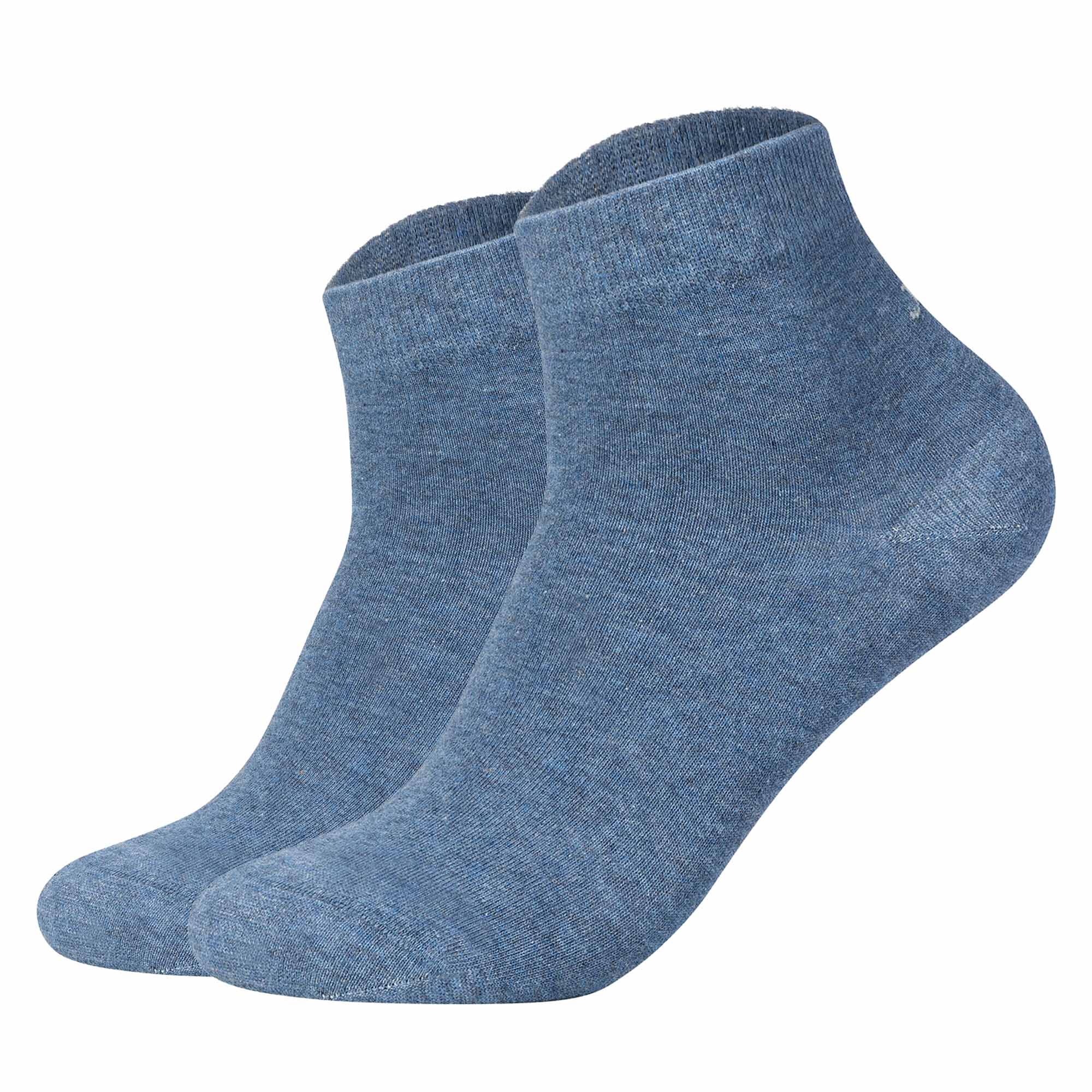 JOOP! unisex quarter socks, pack of 2 - Premium Essential Cotton Quarter, logo, solid colour