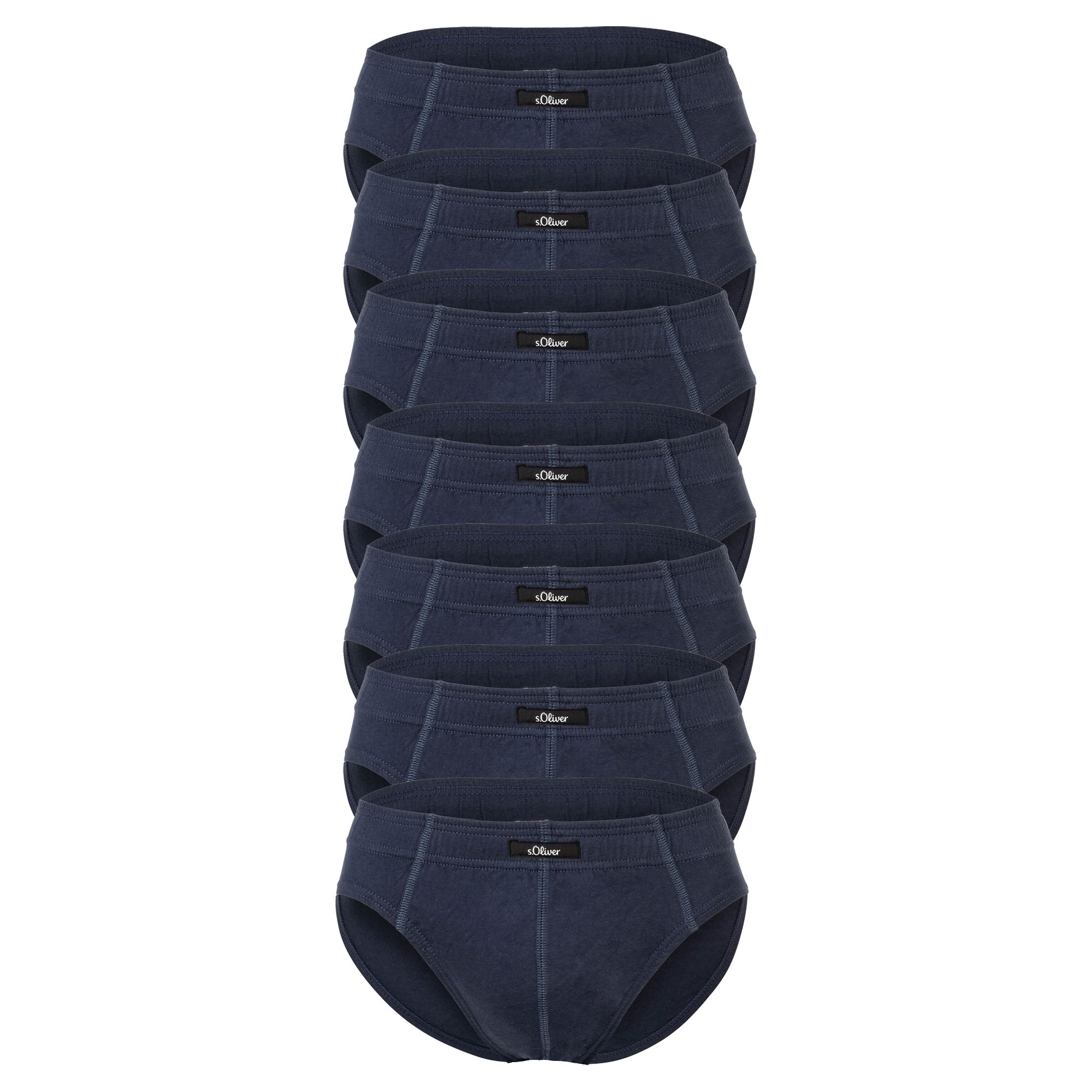 s.Oliver Herren Slips, 7er Pack - Slipdose, Baumwolle, einfarbig