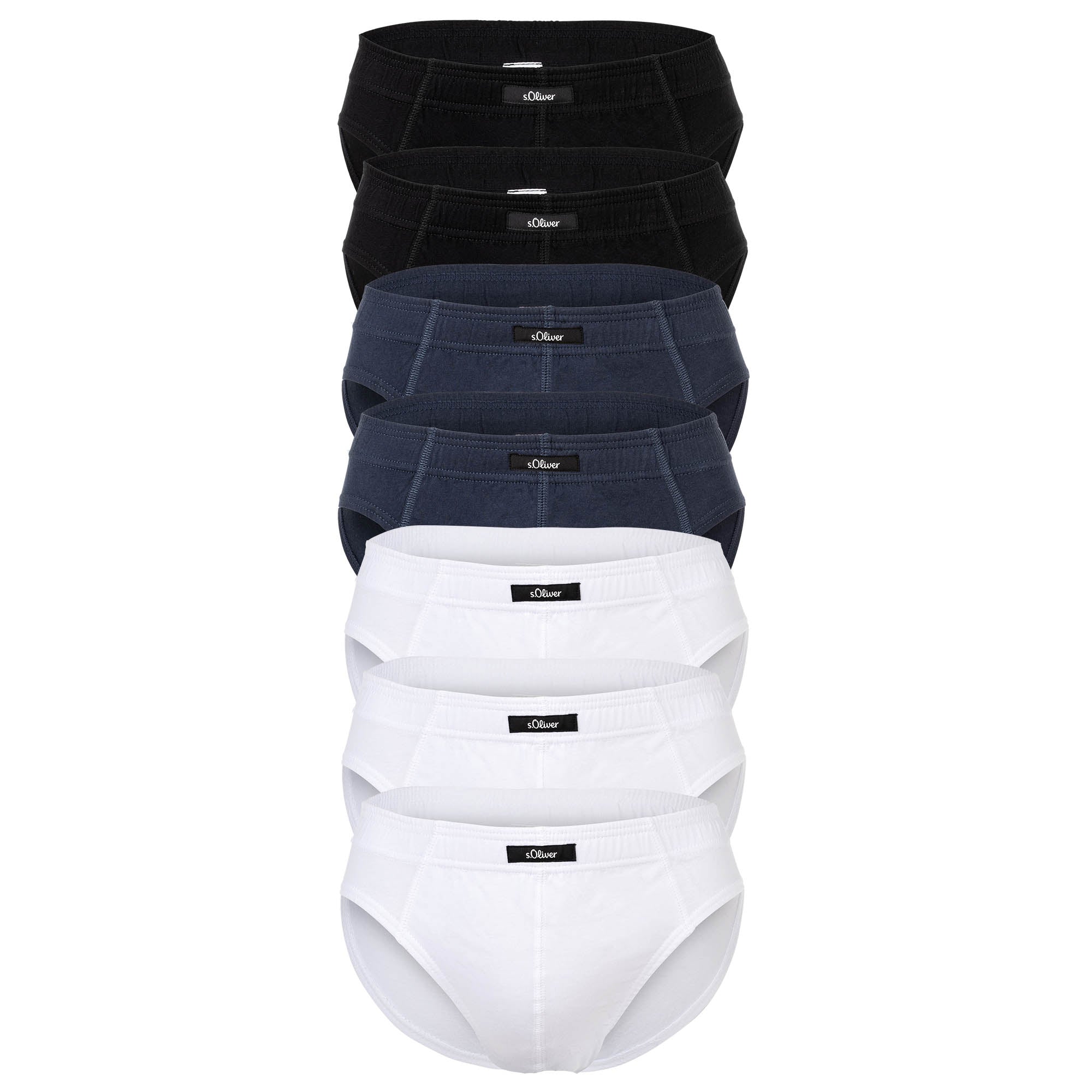 s.Oliver Herren Slips, 7er Pack - Slipdose, Baumwolle, einfarbig