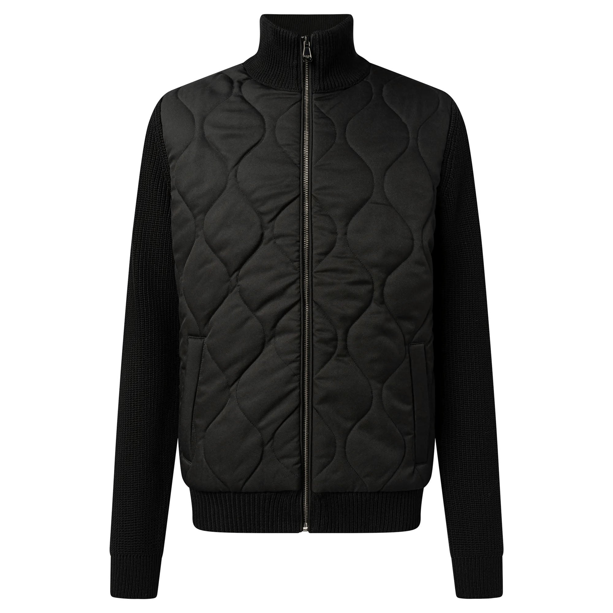 JOOP! JEANS Men Cardigan - Neilasso, Stand-Up Collar, Zipper, Cotton