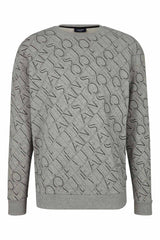 JOOP! JEANS Men's Sweatshirt - Sweater, round neck, logo all-over, cotton