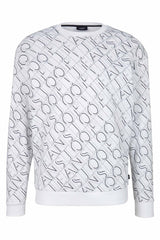 JOOP! JEANS Men's Sweatshirt - Sweater, round neck, logo all-over, cotton
