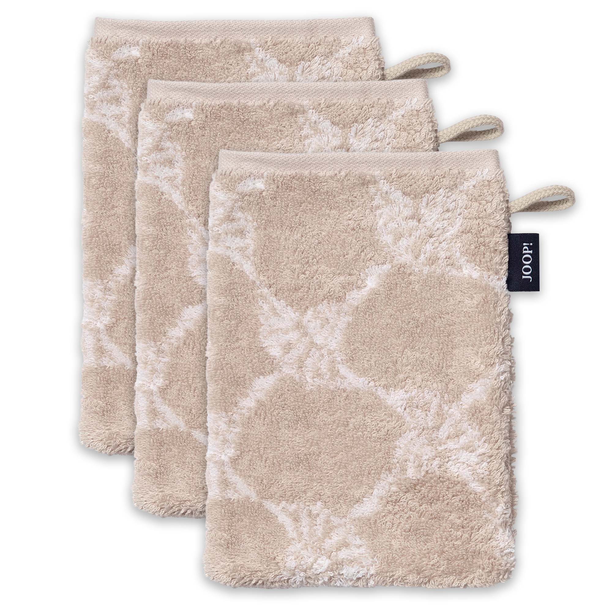JOOP! Washcloth, pack of 3 - Wash glove, doubleface, terry towelling