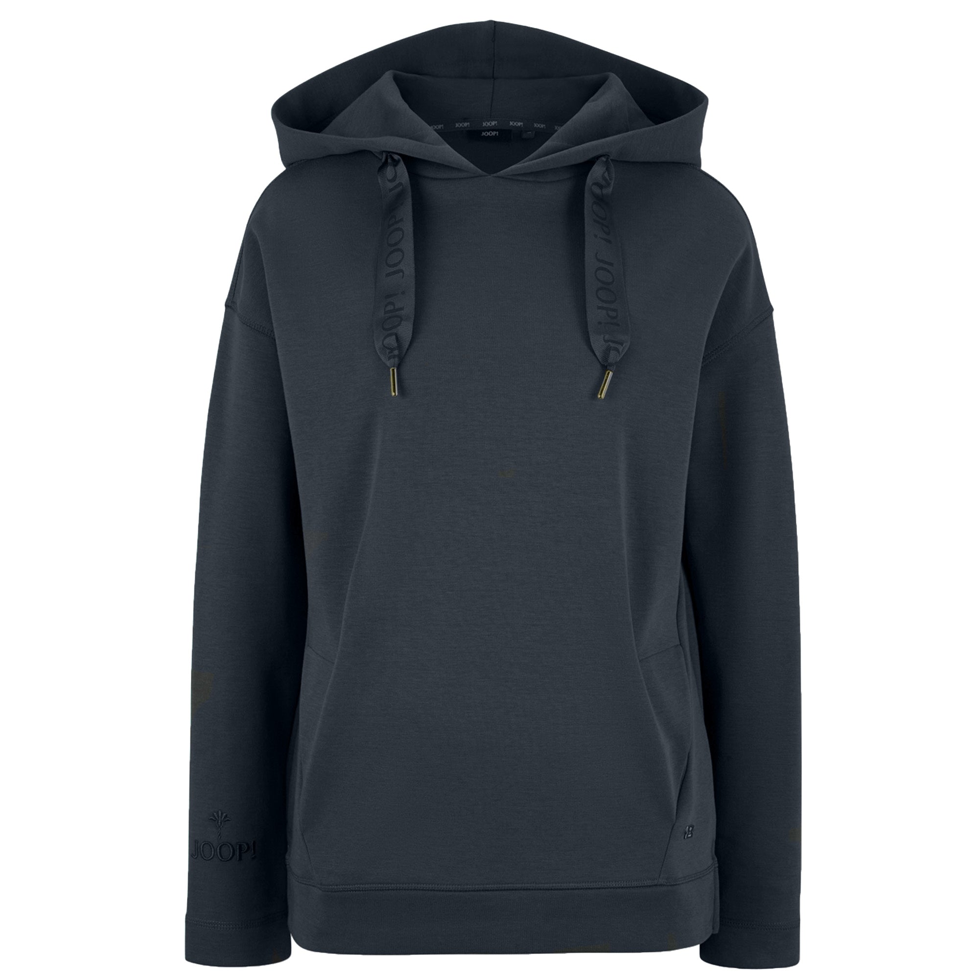 JOOP! Damen Hoodie - Sweatshirt, Loungewear, Kapuze, Baumwollmix, einfarbig