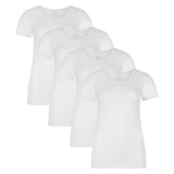 Bamboo basics Ladies T-Shirt KATE, pack of 4 - undershirt, crew neck, Single Jersey