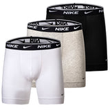 NIKE Herren Boxer Shorts, 3er Pack - Boxers, Cotton Stretch, einfarbig