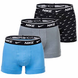 NIKE Herren Boxer Shorts, 3er Pack - Trunks, Logobund, Cotton Stretch