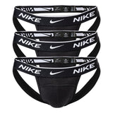 NIKE Men's Jockstrap, Pack of 3 - Jocks, Tanga Briefs, Stretch Cotton