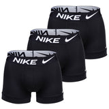 NIKE Herren Boxer Shorts, 3er Pack - Trunks, Dri-Fit Micro, Logobund
