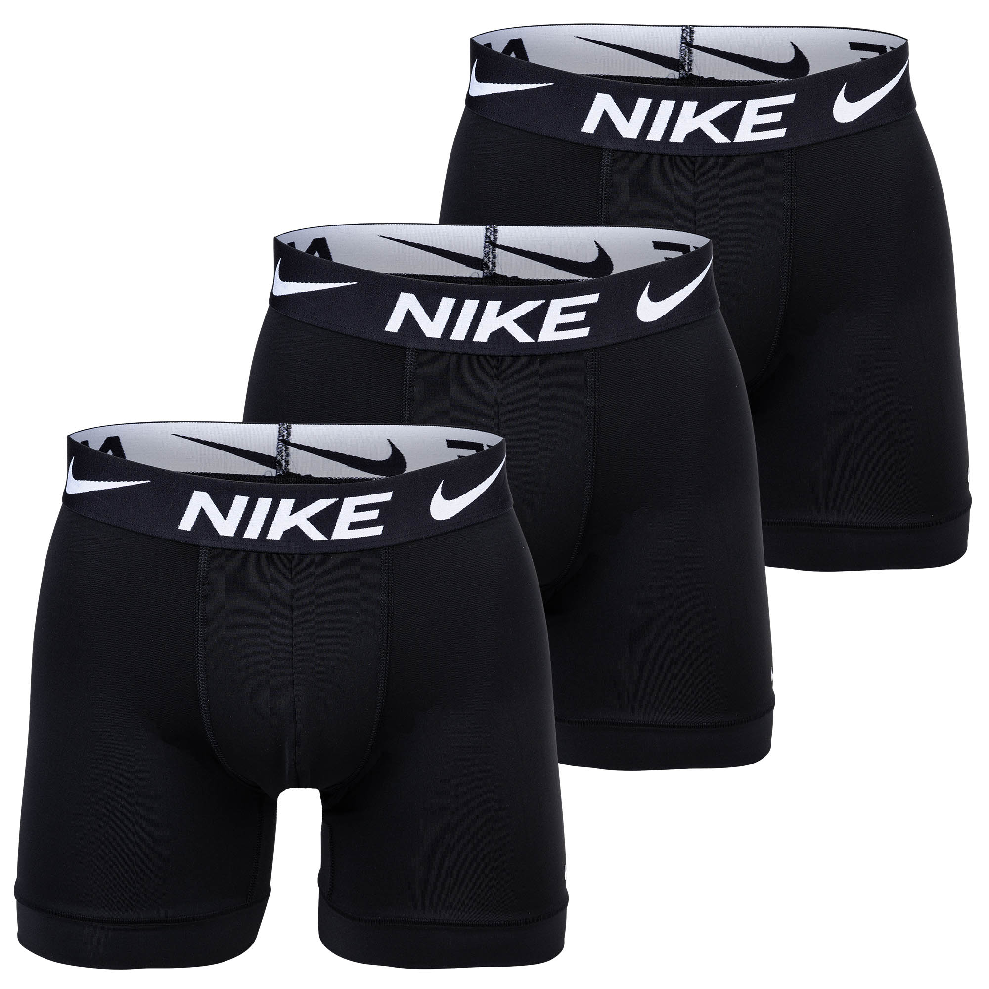 NIKE Herren Boxer Shorts, 3er Pack - Boxer Briefs, Dri-Fit Micro, Logobund