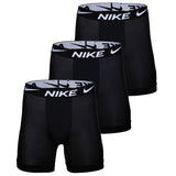 NIKE Herren Boxer Shorts, 3er Pack - Boxer Brief long, Dri-Fit Micro, Logobund