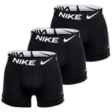NIKE Men Boxer Shorts, 5-pack – Essential Micro Trunks, Dri-Fit Micro, logo waistband, plain colour
