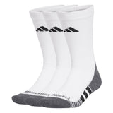 adidas Unisex Socks, 3-pack - Performance Climacool Cushioned Crew, Logo, Stripe, Cushioned