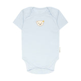 Steiff Baby Bodysuit - Romper, Cotton, Bear, Logo, short Sleeves, solid color