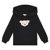 Steiff Kinder Hoodie - Sweatshirt mit Kapuze, Teddy-Applikation, Cotton Stretch