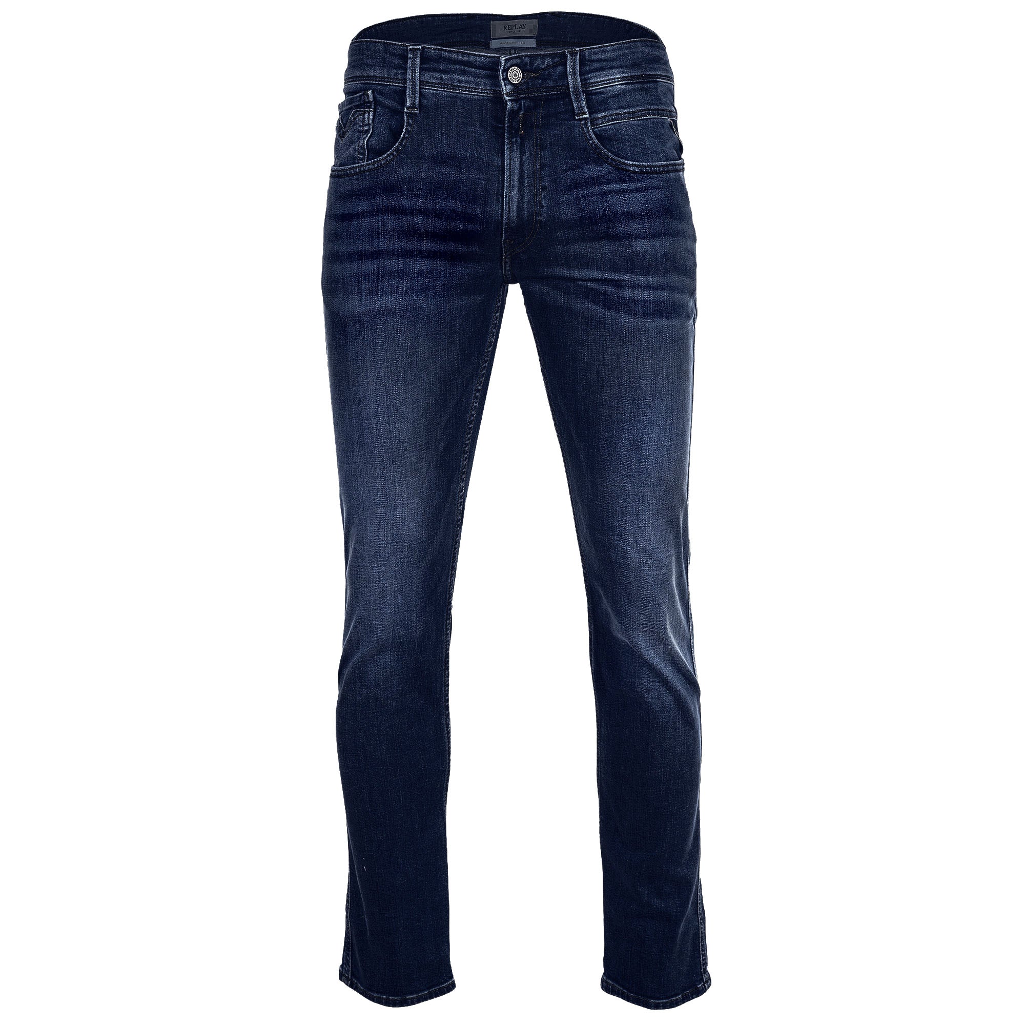 REPLAY Herren Jeans - Hyperflex ANBASS, Stretch Denim, Länge 32, Slim Fit