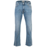 REPLAY Men's Jeans - INDIGO, Stretch Denim, Length 32, Straight Fit