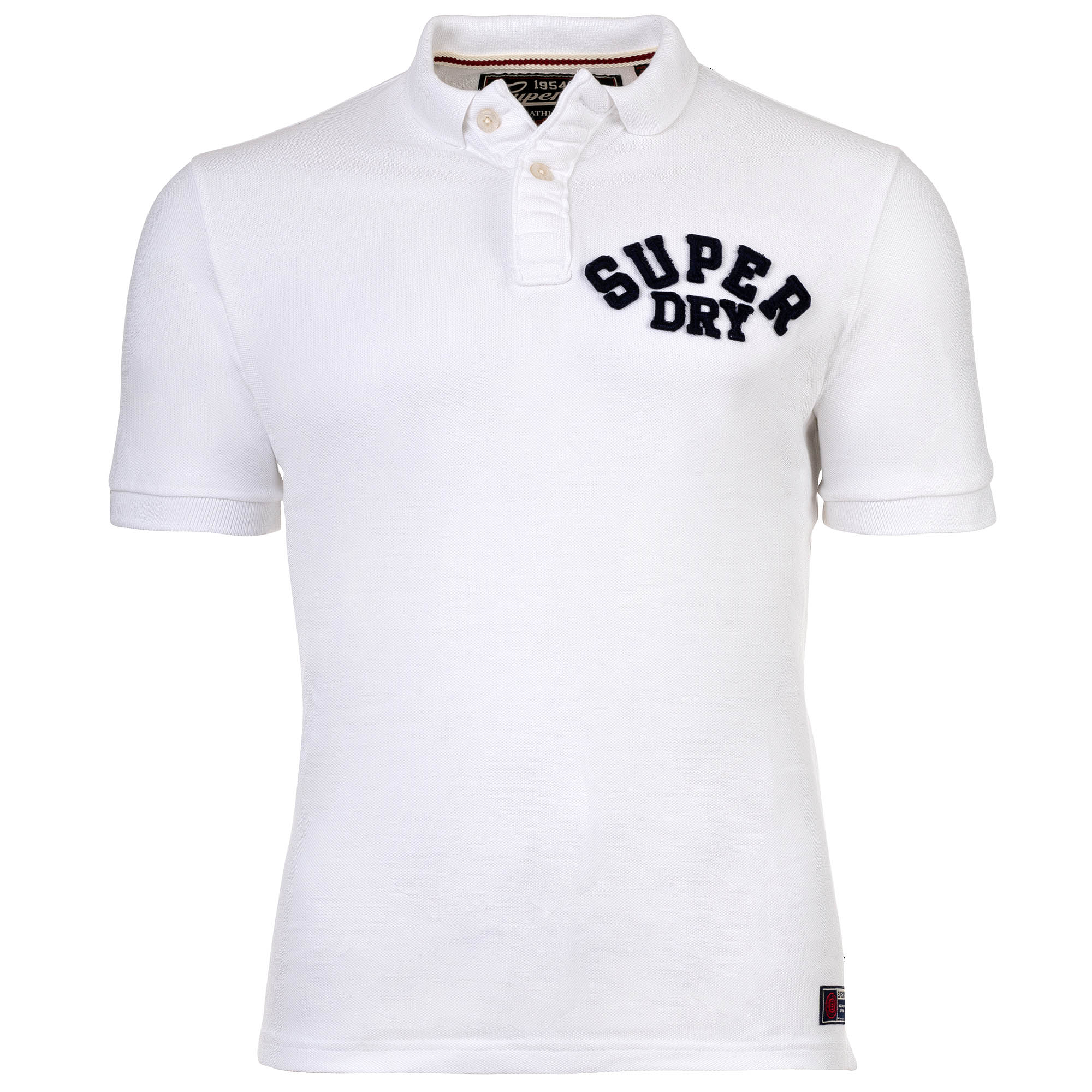 Superdry Men Polo Shirt - Vintage Athletic Polo, Logo, Cotton, Plain