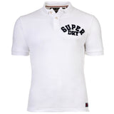 Superdry Men Polo Shirt - Vintage Athletic Polo, Logo, Cotton, Plain