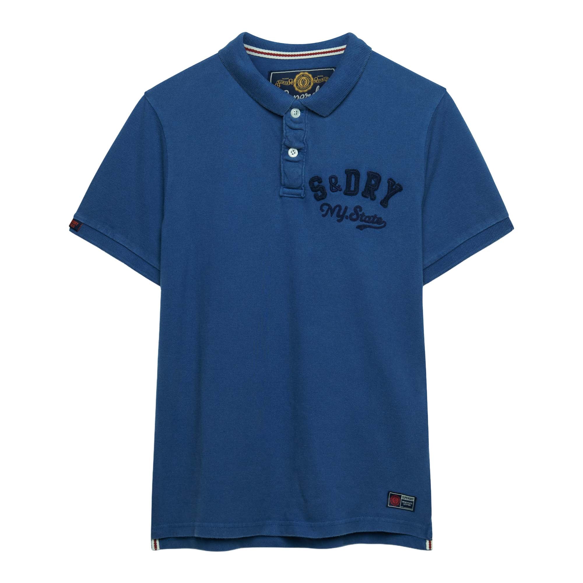 Superdry Herren Poloshirt - Vintage Athletic Polo, Logo, Baumwolle, einfarbig
