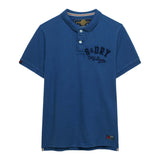 Superdry Men Polo Shirt - Vintage Athletic Polo, Logo, Cotton, Plain