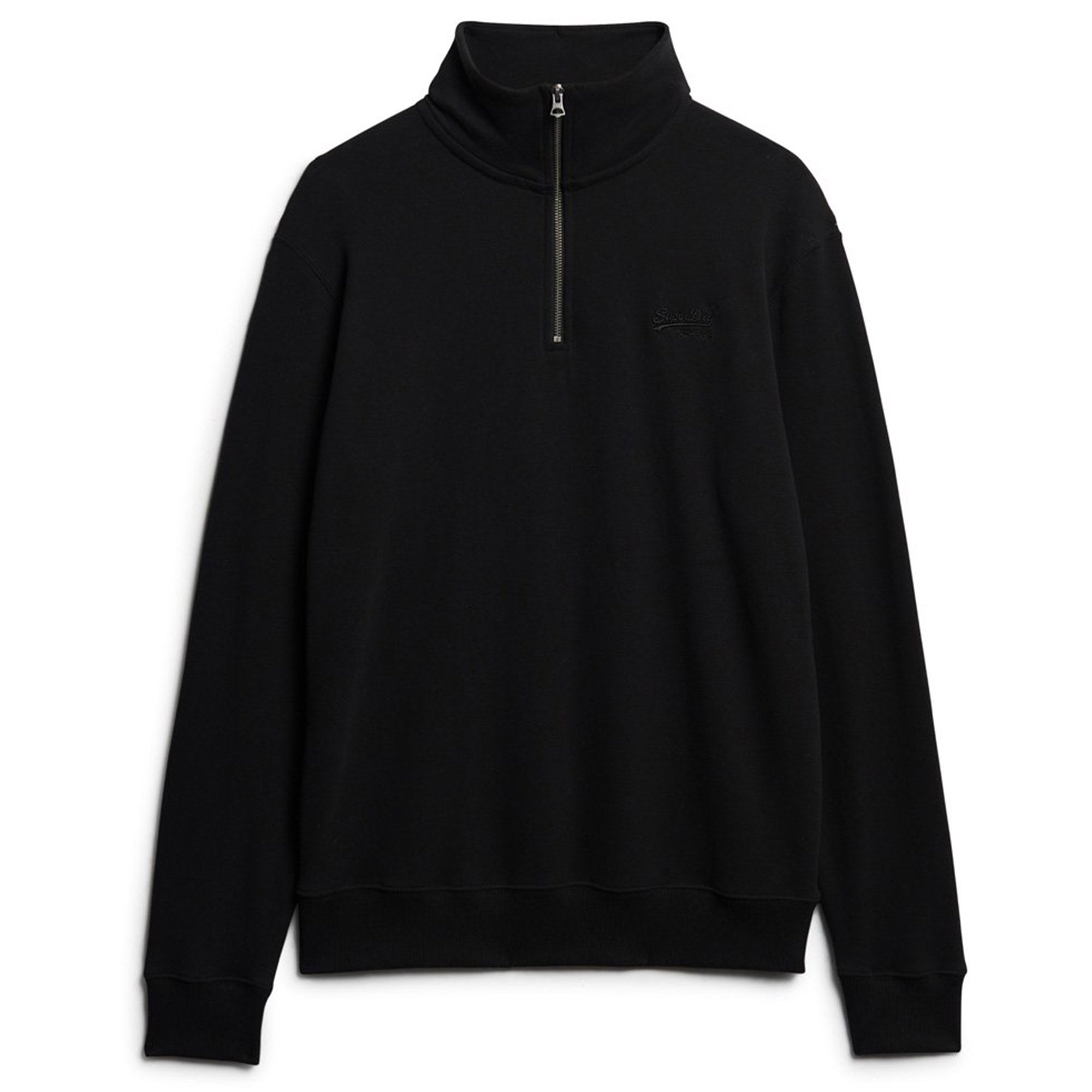 Superdry Herren Henley-Sweatpullover - Essential Logo Henley, einfarbig