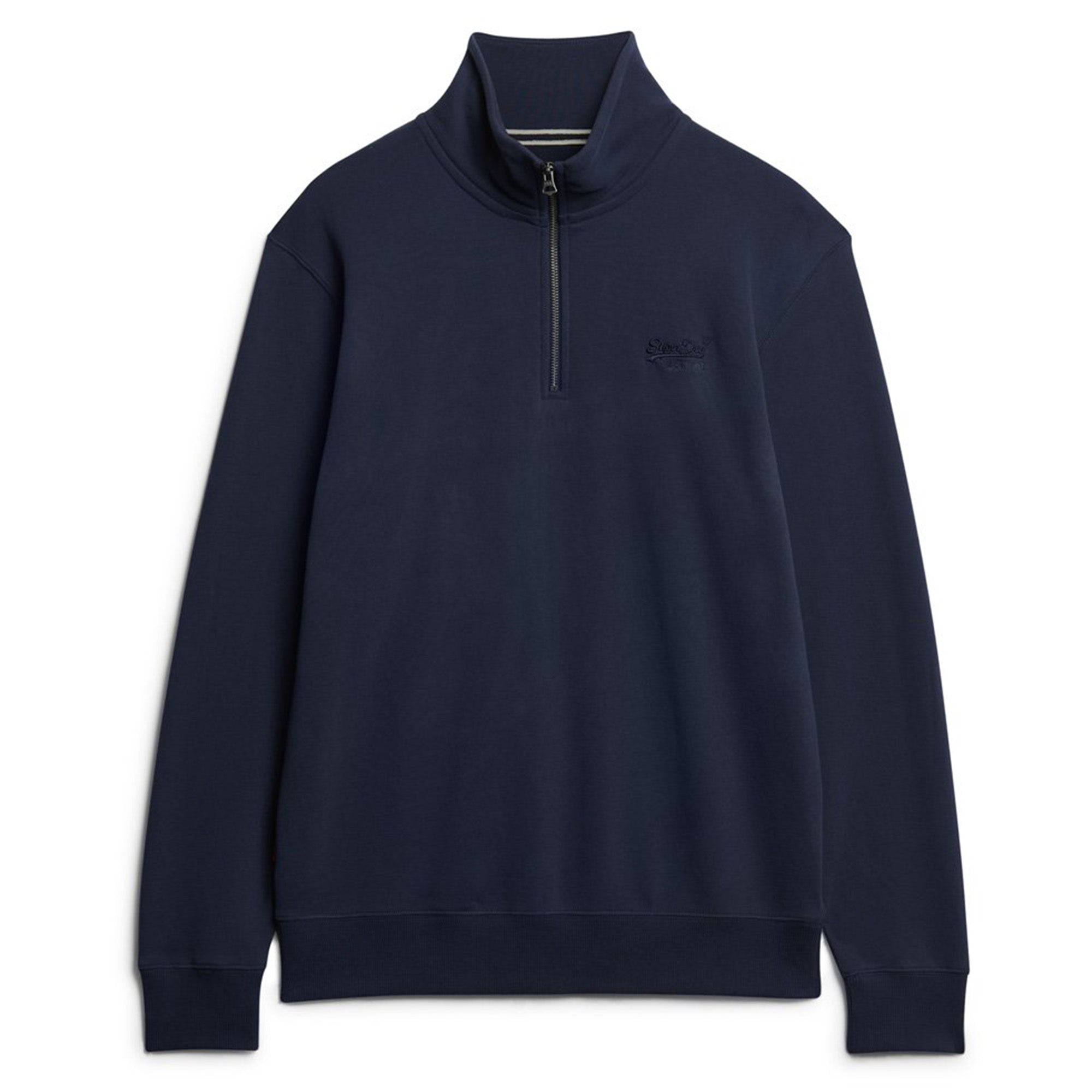 Superdry Men's Henley Sweatshirt - Essential Logo Henley, Single Colour