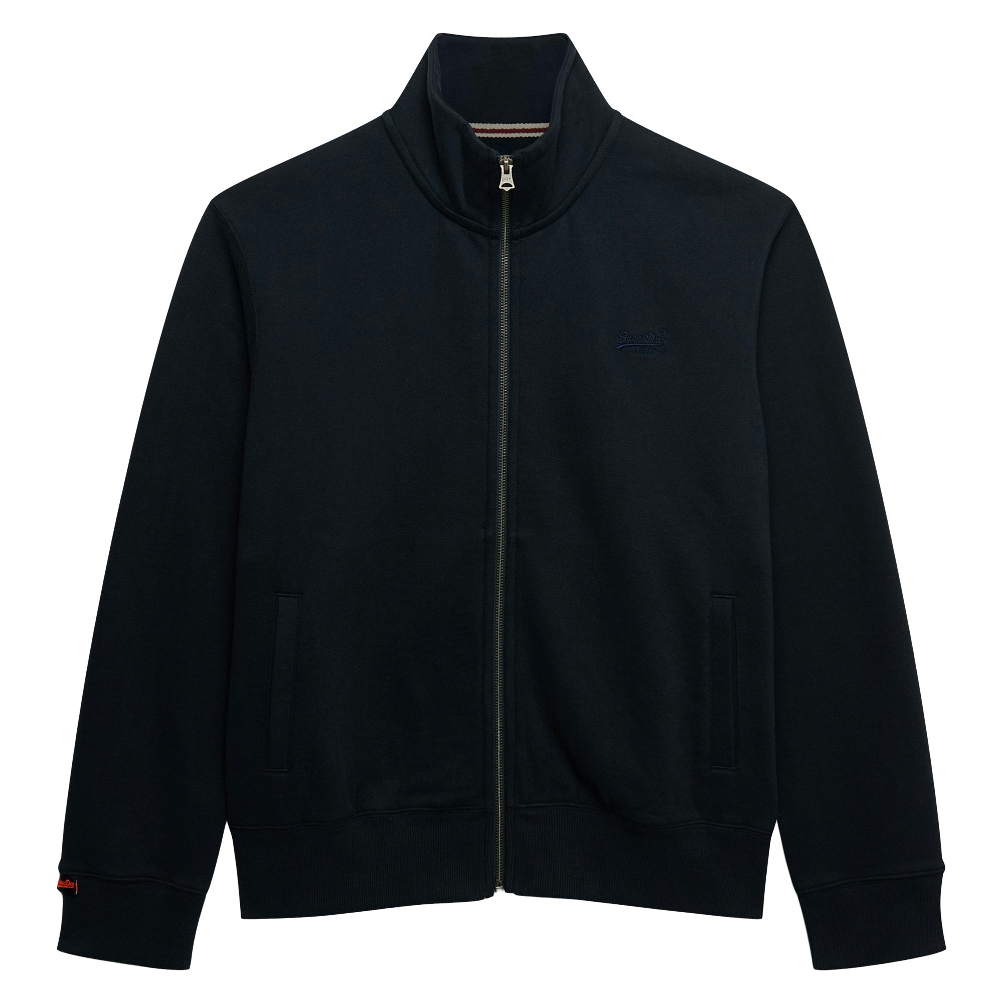Superdry Herren Sweatjacke - Essential Logo Track Top, Stehkragen, Logo