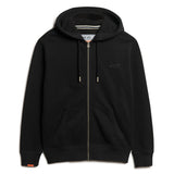Superdry men's sweat jacket - Essential Logo Zip Hoodie, hooded, single-coloured