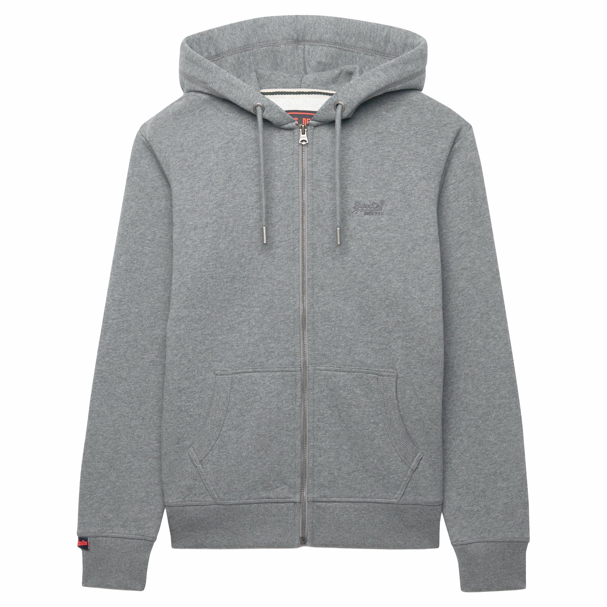 Superdry Herren Sweatjacke - Essential Logo Zip Hoodie, Kapuze, einfarbig