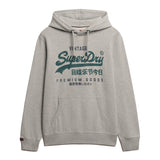 Superdry Men Hoodie - VI Duo Classic Hood, Hood, Logo, Plain Colour