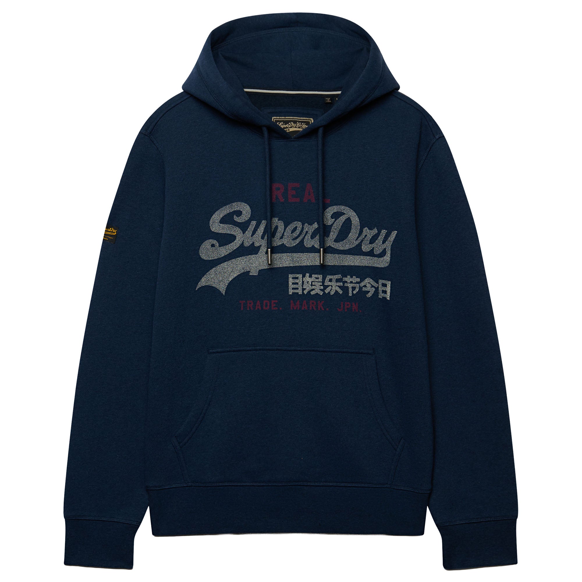 Superdry Herren Hoodie - Vintage Logo Heritage Relaxed Hoodie, Kapuze, Print, Baumwollmix