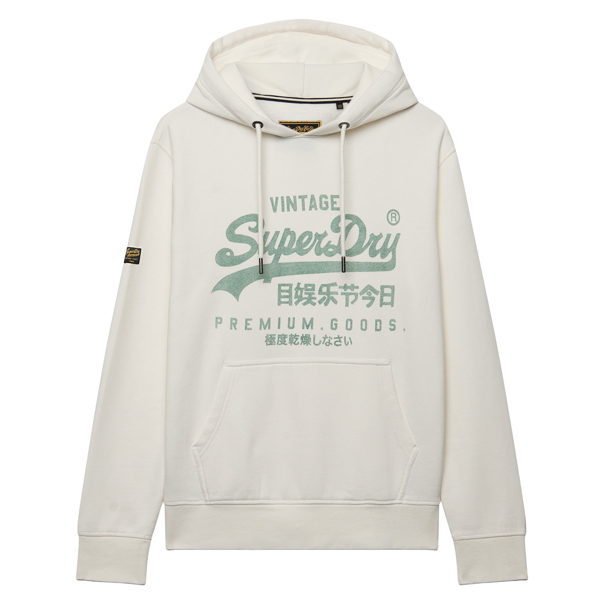Superdry Men’s Hoodie - Vintage Logo Classic Hoodie, Hood, Print, Cotton Blend