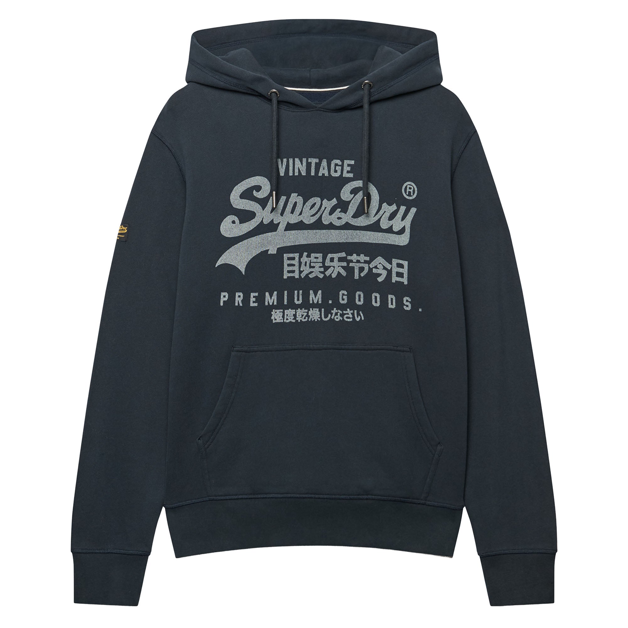 Superdry Men’s Hoodie - Vintage Logo Classic Hoodie, Hood, Print, Cotton Blend