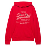 Superdry Men’s Hoodie - Vintage Logo Classic Hoodie, Hood, Print, Cotton Blend