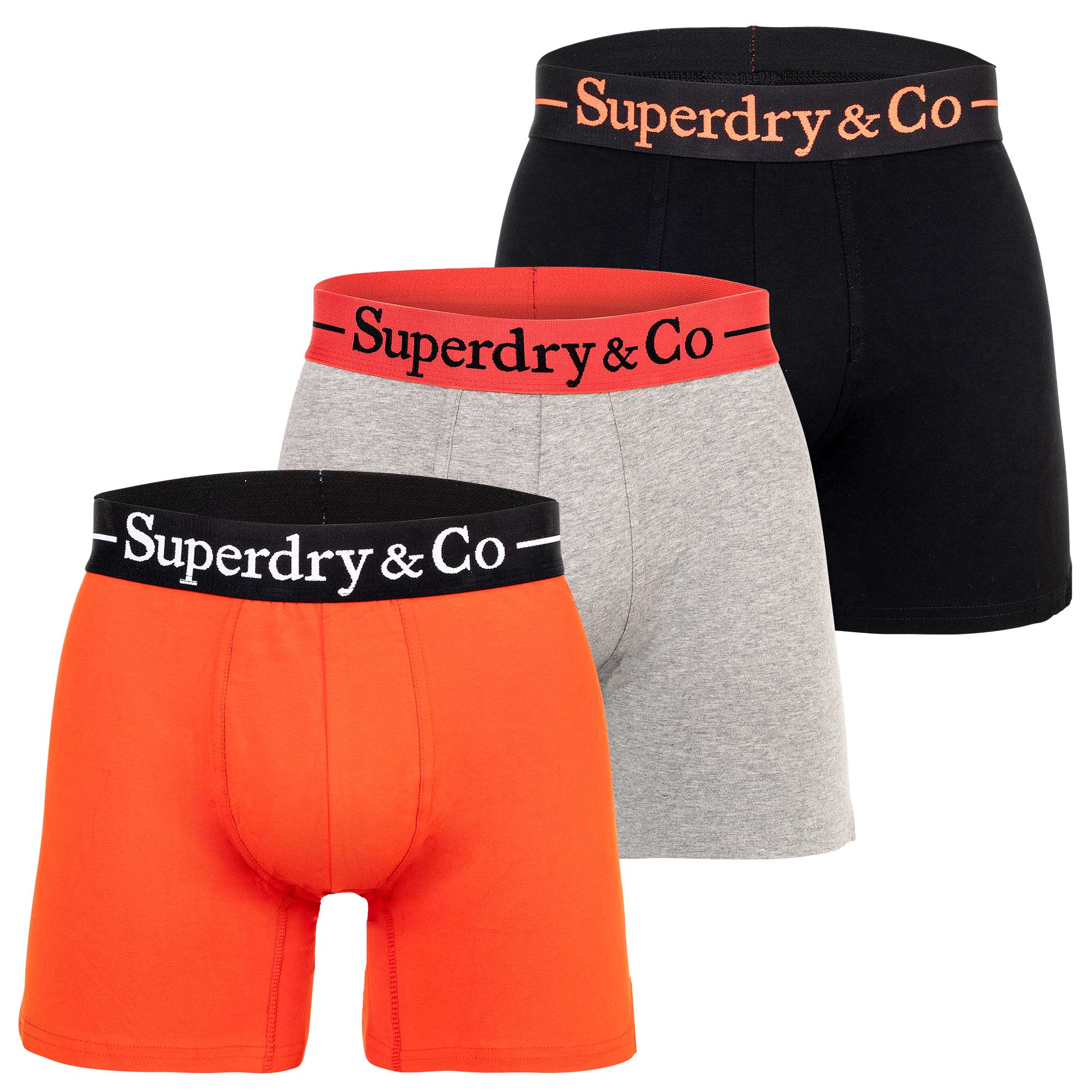 Superdry Herren Boxershorts, 3er Pack - Boxer Triple Pack, Boxer Briefs, Baumwoll Stretch