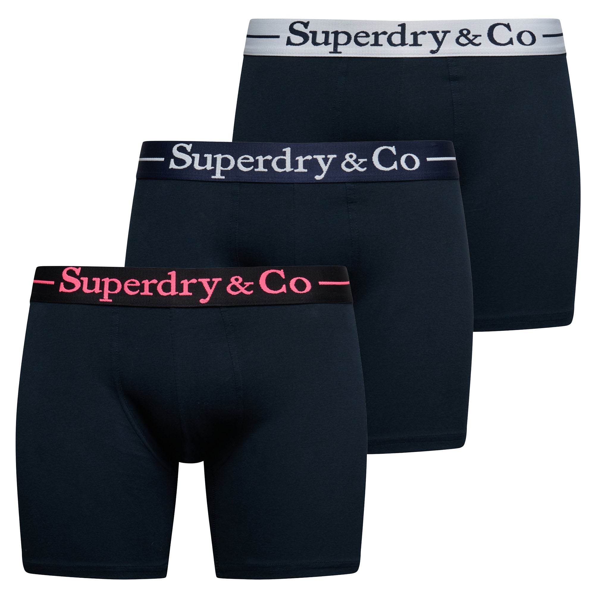 Superdry Herren Boxershorts, 3er Pack - Boxer Triple Pack, Boxer Briefs, Baumwoll Stretch