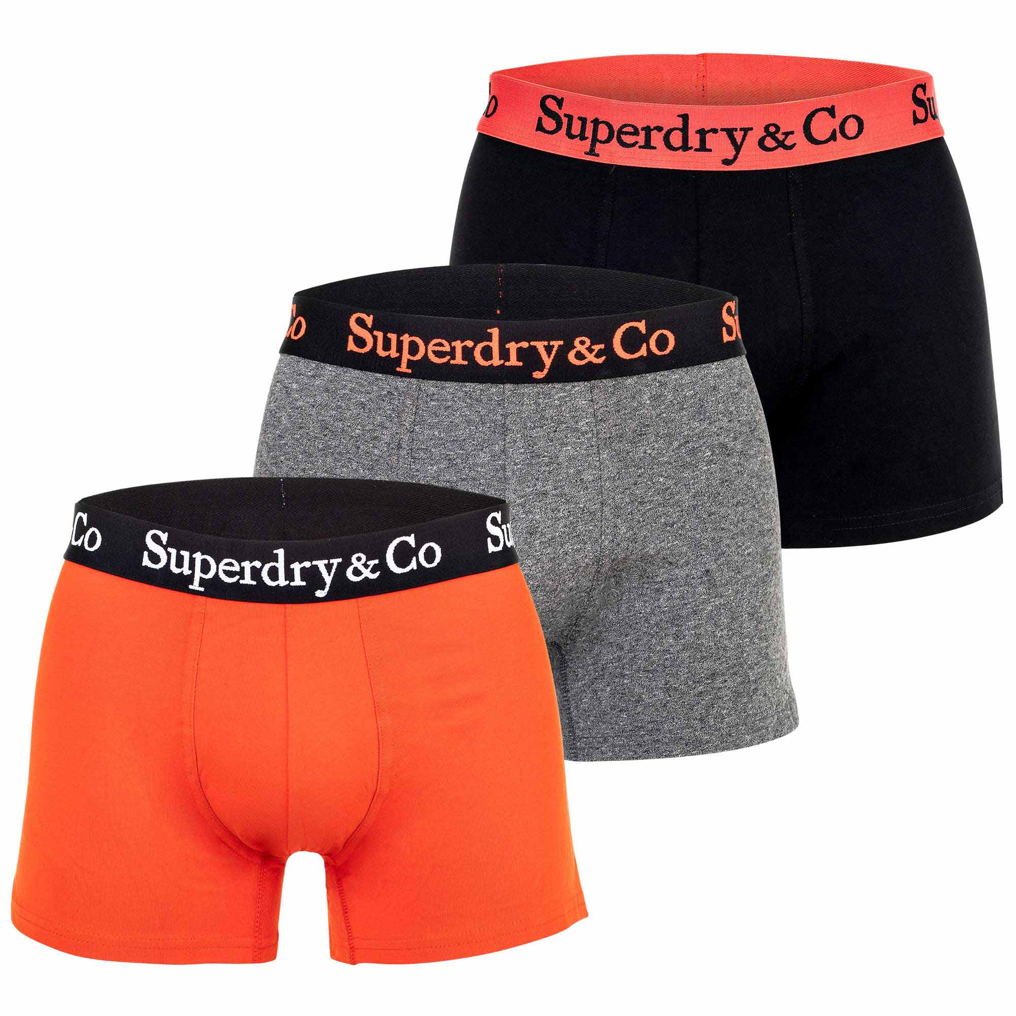 Superdry Herren Boxershorts, 3er Pack - Trunk Tiple Pack, Trunks, Baumwoll Stretch