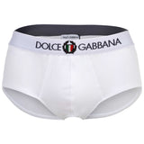 DOLCE & GABBANA Men's Briefs - Continuative Briefs Brando, Tricolour Crest Logo