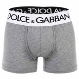 DOLCE & GABBANA Herren Boxershorts - Continuative Regular Boxer, Stretch Baumwolle, Logobund