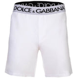 DOLCE & GABBANA Herren Jersey-Boxershorts - Continuative Shorts, Logo-Bund, Stretch Baumwolle