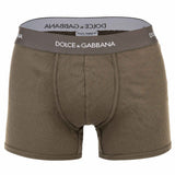 DOLCE & GABBANA Men’s Boxer Shorts - Fine-Rib Regular Boxer, Cotton, Ribbed, Logo Waistband
