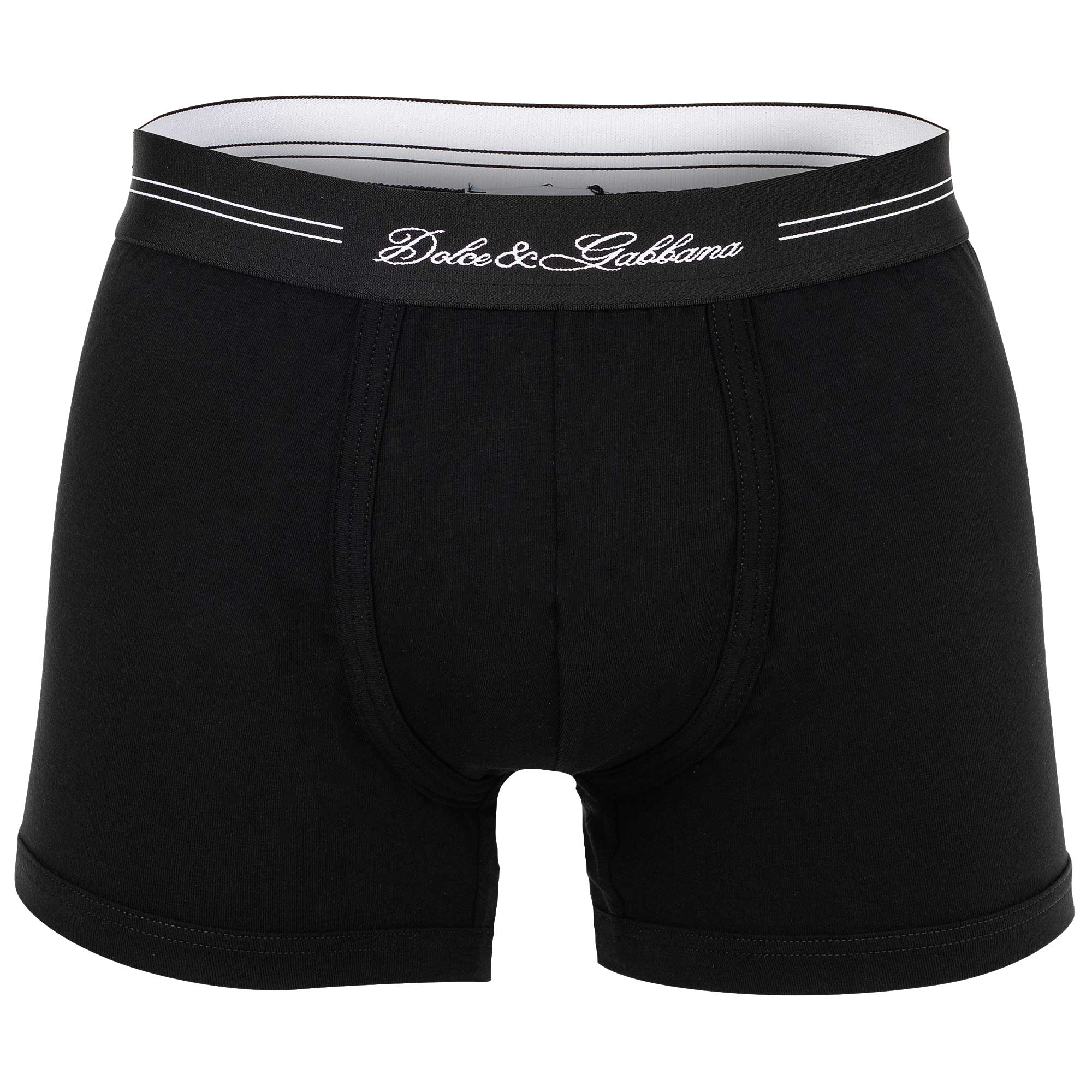 DOLCE & GABBANA Men's Boxer Shorts - Regular Boxer, Stretch Jersey, Logo Lettering