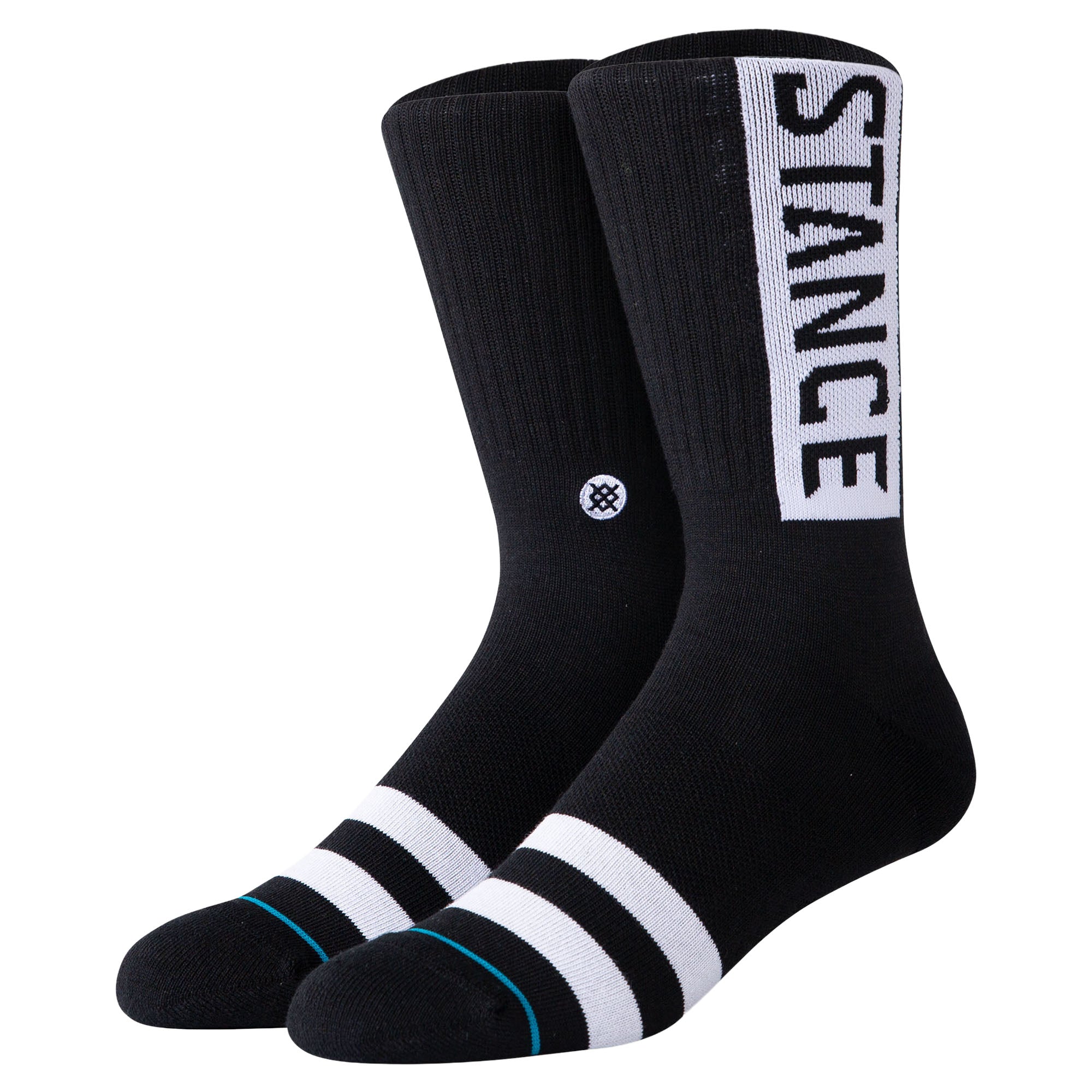 STANCE Unisex Socks - OG Crew, Logo, Crew Socks with Stripes