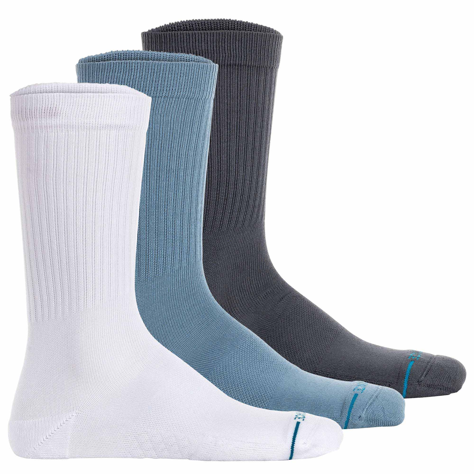 STANCE unisex socks 3-pack - Icon, Logo, Basic, Crew socks